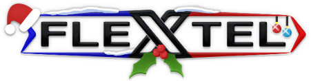 Flextel Merry Christmas logo